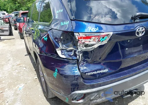 2015 Toyota Highlander Le Plus V6 из США, поврежденный, VIN 5TDZKRFH1FS072320